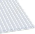 KARAT 10,25 m², Transparent 4 mm, Gewächshaus Stegplatten mit hoher Formbarkeit - 14 Stück - 60,5 x 121 cm - Hohlkammerplatten Doppelstegplatten aus Polycarbonat - Thumbnail 2