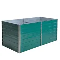 ESTEXO Hochbeet Metall Pflanzbeet Gemüsebeet Stahl Beet Pflanzkasten Blumenbeet Garten Verzinkt Gartenbeet RAL6005 (Moosgrün) 160x80x77 cm - Thumbnail 1