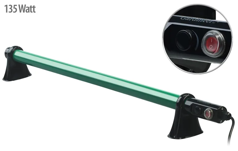 Royal Gardineer Heizstab: 2er-Set elektr. Stabheizung für Gewächshäuser, 135 Watt, 105 cm, IP44 (Heizstab Gewächshaus, Heizung für Pflanzen, Eis) – Bild 9