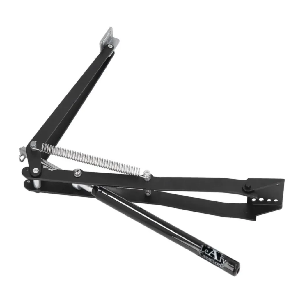 Gewächshaus-Fensteröffner Automatisch. Zubehör für Frühbeete und Gewächshausfenster. Doppelfeder Hubkraft 7kg. Automatischer Fensteröffner für Gewächshäuser. (Schwarz)