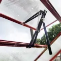 Gewächshaus-Fensteröffner Automatisch. Zubehör für Frühbeete und Gewächshausfenster. Doppelfeder Hubkraft 7kg. Automatischer Fensteröffner für Gewächshäuser. (Schwarz) - Thumbnail 2