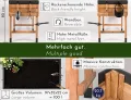 Großes Hochbeet aus Kirschbaum Holz für Garten Balkon Terrasse, Pflanzkasten Bausatz XL hochwertig rechteckig mit Innen-Folie, Kräuterbeet Pflanzenkasten deko, dunkel-braun schwarz - Thumbnail 4