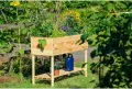 dobar® 58175FSCe breites Hochbeet XL aus Holz |Erhöhtes Gemüsebeet | Kräuterbeet aus Holz | Pflanzkasten für Balkon/Garten/Terrasse | Salatbeet für die Anzucht | 117 x 40 x 78 cm | Natur - Thumbnail 8