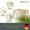 empasa Hochbeet Blumenkasten Kräuterbeet Frühbeet Pflanzkübel Pflanzkasten aus Holz für Garten, Balkon und Terrasse, Ausführung:Raise 1-125 x 59 x 76 cm - Thumbnail 3