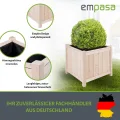 empasa Hochbeet Blumenkasten Kräuterbeet Frühbeet Pflanzkübel Pflanzkasten aus Holz für Garten, Balkon und Terrasse, Ausführung:Bloom L - 45 x 45 x 45 cm - Thumbnail 3