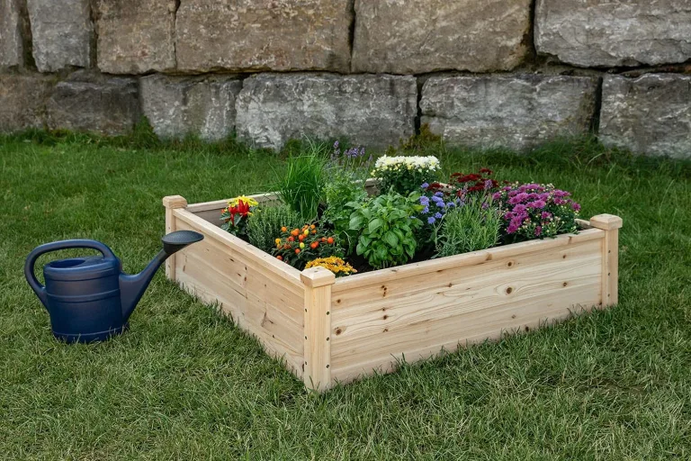 empasa Hochbeet Blumenkasten Kräuterbeet Frühbeet Pflanzkübel Pflanzkasten aus Holz für Garten, Balkon und Terrasse, Ausführung:Classic - 102 x 102 x 30 cm – Bild 2