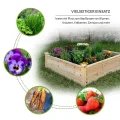 empasa Hochbeet Blumenkasten Kräuterbeet Frühbeet Pflanzkübel Pflanzkasten aus Holz für Garten, Balkon und Terrasse, Ausführung:Classic - 102 x 102 x 30 cm - Thumbnail 4