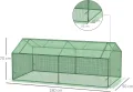 Outsunny Foliegewächshaus mit Fenster Treibhaus Tomatenhaus Frühbeet 180 x 90 x 70 cm Grün - Thumbnail 7