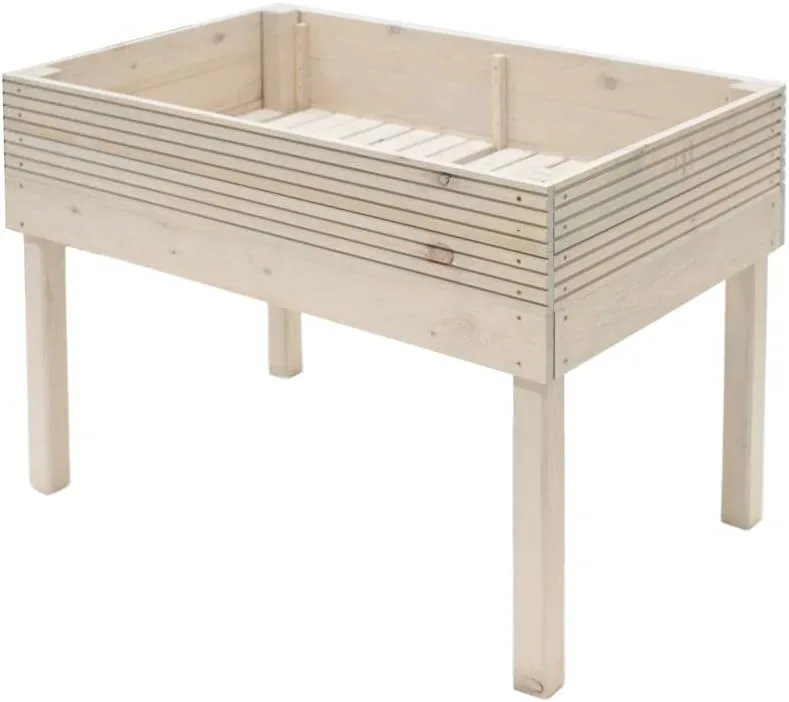 WESTMANN Hochbeet Frieda aus Holz | 75x119x79 cm Hell | Kräuterbeet für Garten & Terrasse | Holzhochbeet zum Bepflanzen | FSC® - Zertifiziert