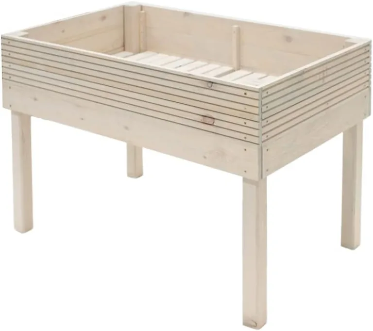 WESTMANN Hochbeet Frieda aus Holz | 75x119x79 cm Hell | Kräuterbeet für Garten & Terrasse | Holzhochbeet zum Bepflanzen | FSC® - Zertifiziert – Bild 1