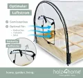 holz4home® Gemüsebeet aus Tannenholz I 115x80x68 cm I Treibhaus mit Abnehmbarer Folie I inkl. Gartenhandschuhe & Einlegevlies I Frühbeet Anzuchtbeet Gartenbeet Blumenbeet Hochbeet - Thumbnail 4