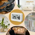 DOOMAY Mini Innenthermometer, Feuchtigkeitsmessgerät mit Celsius (℃), Luftfeuchtigkeitsmesser, digitaler Temperaturmonitor für Gewächshaus, Babyzimmer, Keller, Reptilienbrüter - Thumbnail 7