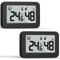 DOOMAY Mini Innenthermometer, Feuchtigkeitsmessgerät mit Celsius (℃), Luftfeuchtigkeitsmesser, digitaler Temperaturmonitor für Gewächshaus, Babyzimmer, Keller, Reptilienbrüter - Thumbnail 8