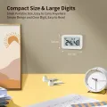 DOOMAY Mini Innenthermometer, Feuchtigkeitsmessgerät mit Celsius (℃), Luftfeuchtigkeitsmesser, digitaler Temperaturmonitor für Gewächshaus, Babyzimmer, Keller, Reptilienbrüter - Thumbnail 4