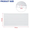 HENGMEI 14x Polycarbonat Platte Doppelstegplatten Transparent 4 mm PC Hohlkammerstegplatten Witterungsbeständig und UV-beständigen für Gewächshaus, Garten Treibhaus, 10,25 m² - Thumbnail 2