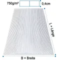 AtHaus® Polycarbonat Hohlkammerstegplatten | Zuschnitt nach Maß | 615 x 595 mm | 4 mm Stärke | UV-beständig, wetterfest & transparent | Stoßfeste Doppelstegplatte als Gewächshausplatte - Thumbnail 2