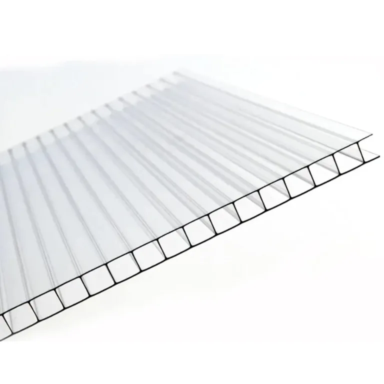 AtHaus® Polycarbonat Hohlkammerstegplatten | Zuschnitt nach Maß | 1250 x 595 mm | 4 mm Stärke | UV-beständig, wetterfest & transparent | Stoßfeste Doppelstegplatte als Gewächshausplatte – Bild 1
