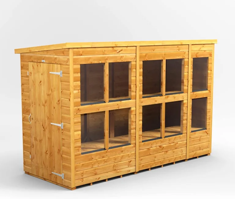 Power Schuppen aus Holz, 16 x 6 Pent Holzschuppen 40,6 x 15,2 cm – Bild 5