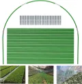 Gewächshaus-Hoops 30 Stück 7 Ft Abnehmbaren Gewächshaus-Ringe für Pflanzenabdeckung Folientunnel Gewächshausreifen bögen Kunststoff Glasfaser Pflanztunnel for Gartenstoff Gartenpfähle (Weiß) - Thumbnail 7