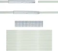 Gewächshaus-Hoops 30 Stück 7 Ft Abnehmbaren Gewächshaus-Ringe für Pflanzenabdeckung Folientunnel Gewächshausreifen bögen Kunststoff Glasfaser Pflanztunnel for Gartenstoff Gartenpfähle (Weiß) - Thumbnail 2