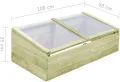 Mogou Gewächshaus, Wintergarten Bausatz, Tomatenhaus, Treibhaus, Garten, Greenhouse, Gartengewächshäuser, Anlehngewächshaus, Imprägniertes Kiefernholz 100 x 50 x 35 cm - Thumbnail 7