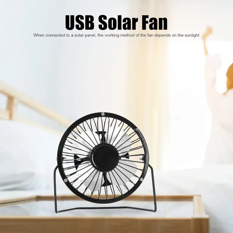 Lüfter mit Solarpanel-Antrieb, 6V 2W Tragbarer Mini-Solarventilator, USB-Solar-Abluftventilator, Outdoor Camping Wohnwagen Yacht Gewächshaus Hundehütte Hühnerstall Ventilator, Auto-Belüftungssystem – Bild 3