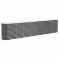 vidaXL Hochbeet, Wetterfestes Hochbeet für Garten Balkon Terrasse, Kräuterhochbeet zum Selber Bauen, Pflanzkasten aus Metall, Verzinkter Stahl Grün - Thumbnail 10