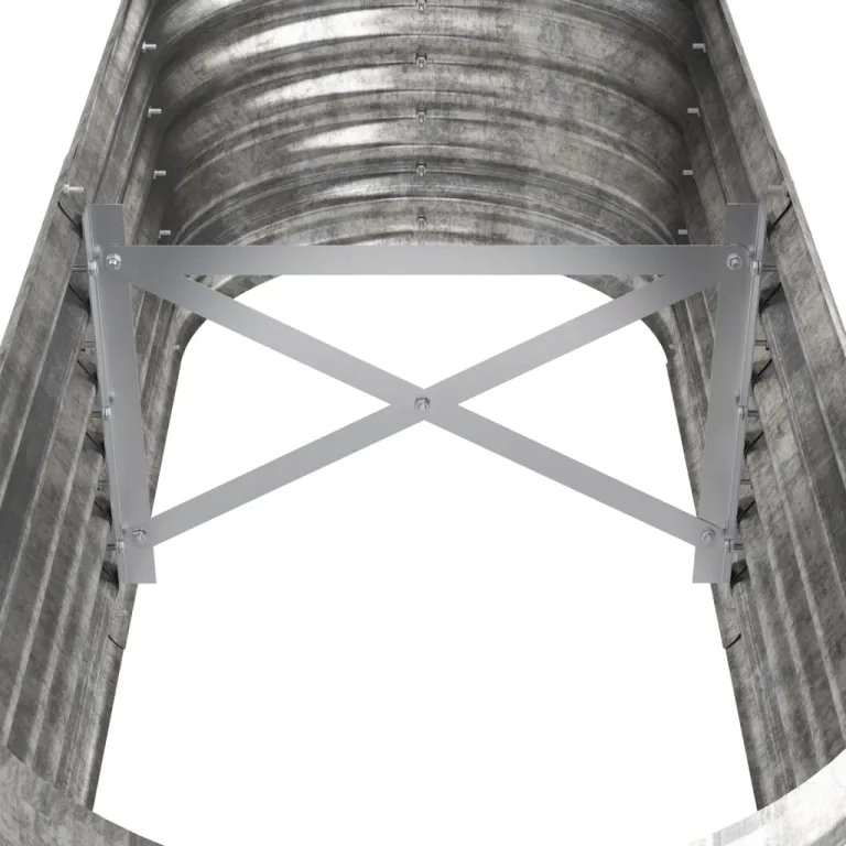 vidaXL Hochbeet, Wetterfestes Hochbeet für Garten Balkon Terrasse, Kräuterhochbeet zum Selber Bauen, Pflanzkasten aus Metall, Verzinkter Stahl Silbern – Bild 4