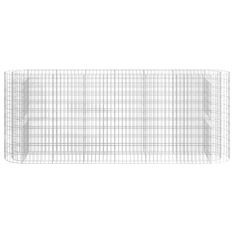 vidaXL Gabionen Hochbeet Steinkorb Pflanzkorb Gabionenkorb Pflanzkasten Pflanzkübel Pflanzbeet Garten Verzinktes Eisen 260x50x100 cm – Bild 5