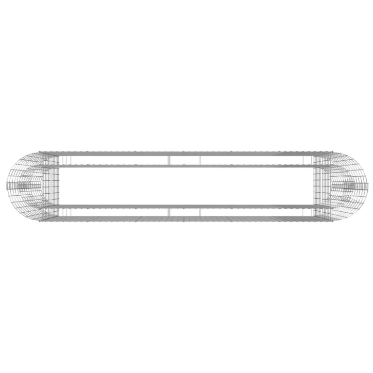 vidaXL Gabionen Hochbeet Steinkorb Pflanzkorb Gabionenkorb Pflanzkasten Pflanzkübel Pflanzbeet Garten Verzinktes Eisen 260x50x100 cm – Bild 7