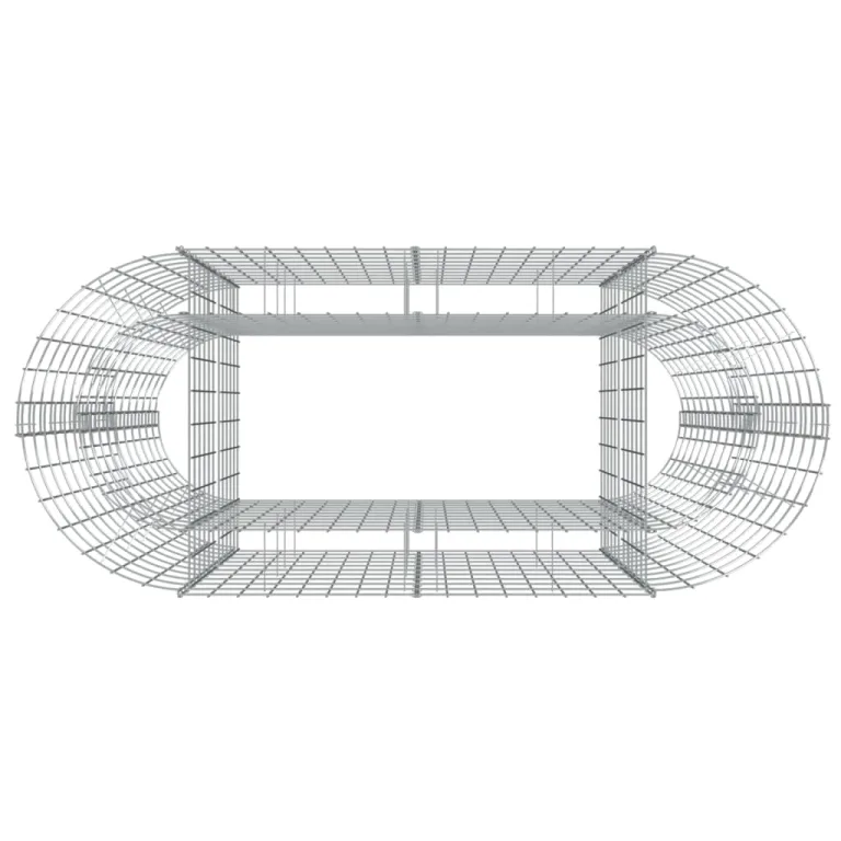 vidaXL Gabionen Hochbeet Steinkorb Pflanzkorb Gabionenkorb Pflanzkasten Pflanzkübel Pflanzbeet Garten Verzinktes Eisen 120x50x100 cm – Bild 7