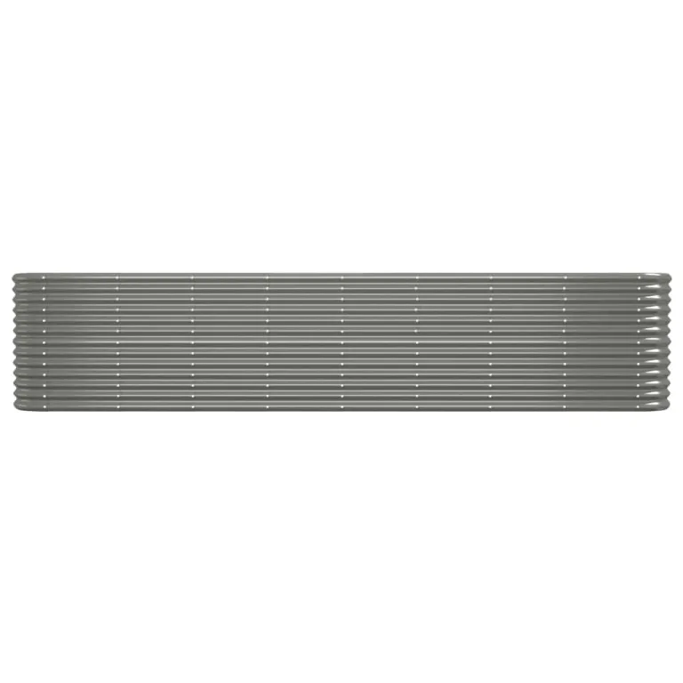 vidaXL Hochbeet, Wetterfestes Hochbeet für Garten Balkon Terrasse, Kräuterhochbeet zum Selber Bauen, Pflanzkasten aus Metall, Verzinkter Stahl Grau – Bild 5