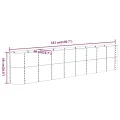 vidaXL Hochbeet, Wetterfestes Hochbeet für Garten Balkon Terrasse, Kräuterhochbeet zum Selber Bauen, Pflanzkasten aus Metall, Verzinkter Stahl Grau - Thumbnail 3