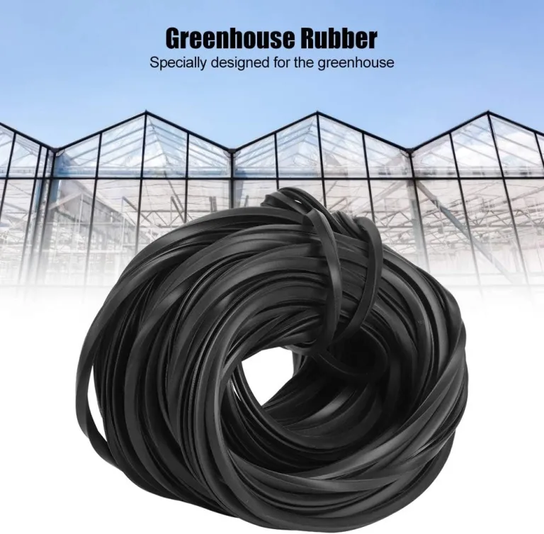 Gewächshaus Gummistreifen 4 m/10 m/18 m Schwarzer Universeller Gummi Dichtungsstreifen Glasdichtungs Gummikabel für Gewächshausbedarf (18M/59.1Ft) – Bild 10