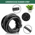 Gewächshaus Gummistreifen 4 m/10 m/18 m Schwarzer Universeller Gummi Dichtungsstreifen Glasdichtungs Gummikabel für Gewächshausbedarf (18M/59.1Ft) - Thumbnail 7