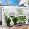 IDMarket - Wandgebautes Wintergewächshaus 300 x 80 x 160 cm mit doppelter Öffnung für Balkon und Terrasse - Thumbnail 3