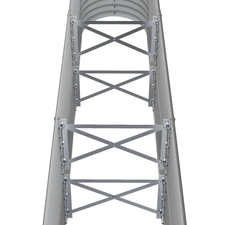 vidaXL Hochbeet, Wetterfestes Hochbeet für Garten Balkon Terrasse, Kräuterhochbeet zum Selber Bauen, Pflanzkasten aus Metall, Verzinkter Stahl Grau – Bild 4