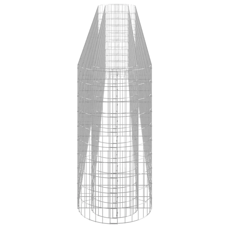 vidaXL Gabionen Hochbeet Steinkorb Pflanzkorb Gabionenkorb Pflanzkasten Pflanzkübel Pflanzbeet Garten Verzinktes Eisen 470x50x100 cm – Bild 6