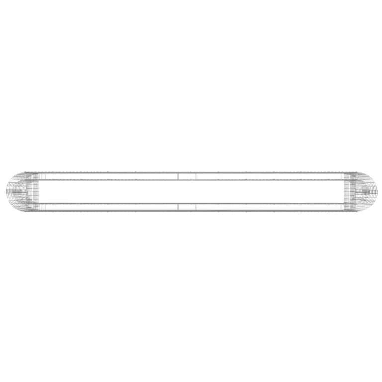 vidaXL Gabionen Hochbeet Steinkorb Pflanzkorb Gabionenkorb Pflanzkasten Pflanzkübel Pflanzbeet Garten Verzinktes Eisen 470x50x100 cm – Bild 7