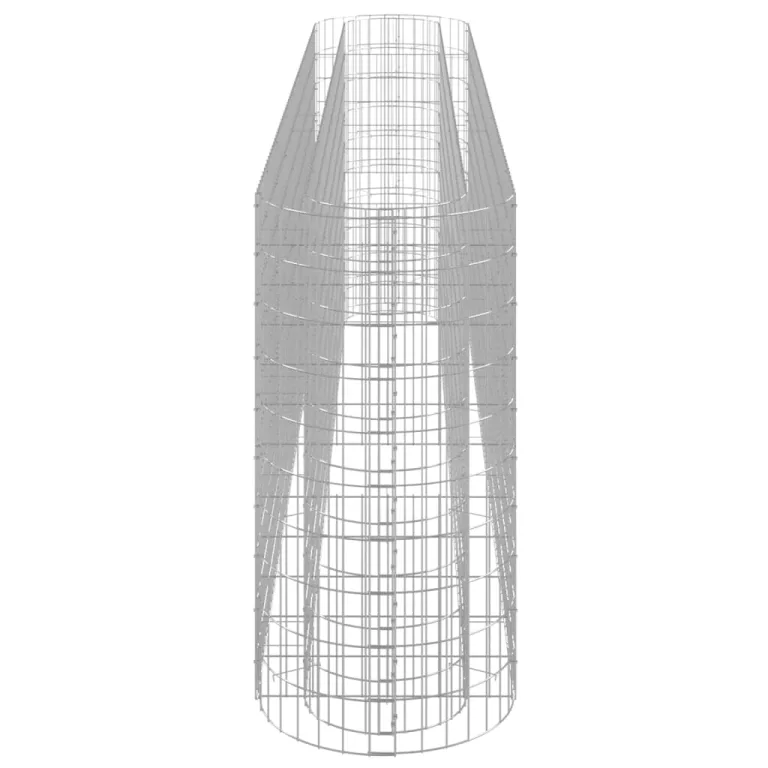 vidaXL Gabionen Hochbeet Steinkorb Pflanzkorb Gabionenkorb Pflanzkasten Pflanzkübel Pflanzbeet Garten Verzinktes Eisen 330x50x100 cm – Bild 6