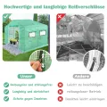 NAIZY Gewächshaus 3x2x2m 6㎡ Gewächshause HDPE+LDPE+Verzinktes Rohr Greenhouse mit Fenster Tomatenhaus Winterfest UV-Schutz für Garten Pflanze, Grün - Thumbnail 4