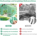 AufuN Gewächshaus Tomatengewächshaus 3x2x2m für Tomaten, mit Gitternetz und Fernster, Winterfest Treibhaus, Pflanzenhaus, Mehrweg,Schrägdach, Grün - Thumbnail 4