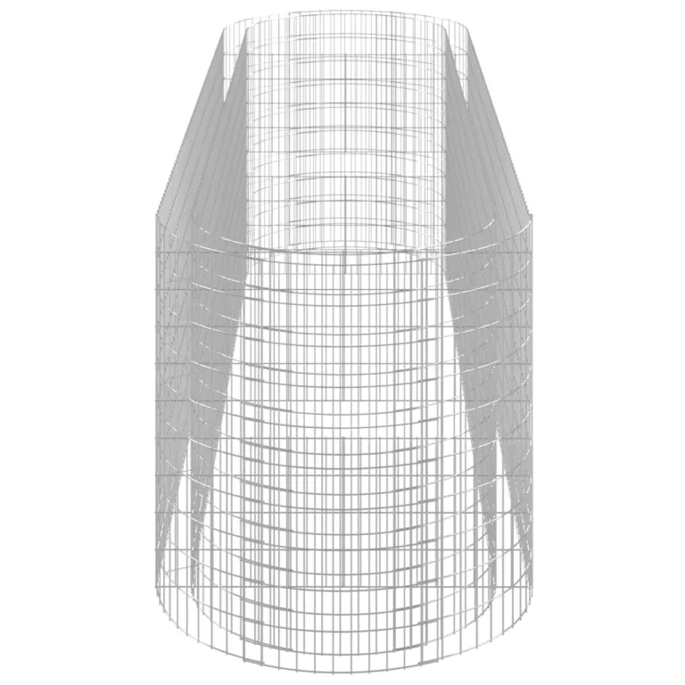 vidaXL Gabionen Hochbeet Steinkorb Pflanzkorb Gabionenkorb Pflanzkasten Pflanzkübel Pflanzbeet Garten Verzinktes Eisen 400x100x100 cm – Bild 6