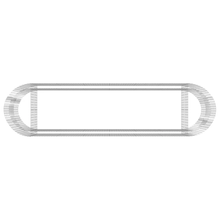 vidaXL Gabionen Hochbeet Steinkorb Pflanzkorb Gabionenkorb Pflanzkasten Pflanzkübel Pflanzbeet Garten Verzinktes Eisen 400x100x100 cm – Bild 7