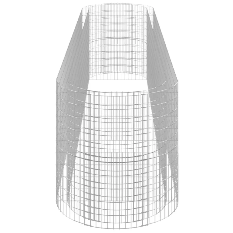 vidaXL Gabionen Hochbeet Steinkorb Pflanzkorb Gabionenkorb Pflanzkasten Pflanzkübel Pflanzbeet Garten Verzinktes Eisen 500x100x100 cm – Bild 6