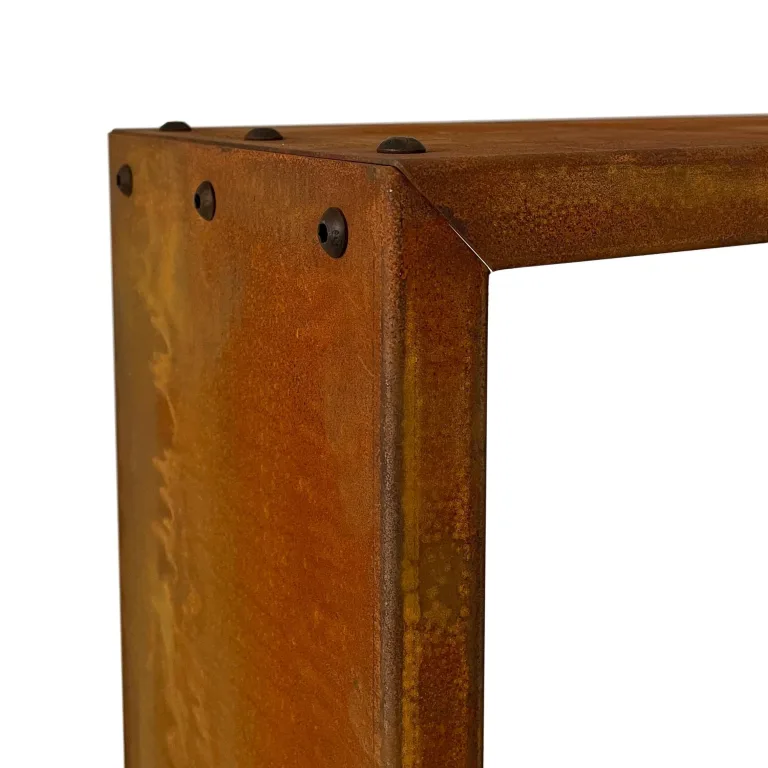 ESTEXO Beeteinfassung Beetumrandung Edelrost Hochbeet Rost Cortenstahl Umrandung Rahmen Pflanzbeet Pflanzkasten Blumenkasten (100x100x25 cm) – Bild 7