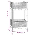 vidaXL Hochbeet Pflanzkasten Pflanzbeet Gemüsebeet Blumenbeet Blumenkasten Frühbeet Gartenbeet Blumenkübel Pflanzkübel 40x40x71cm Polypropylen - Thumbnail 2