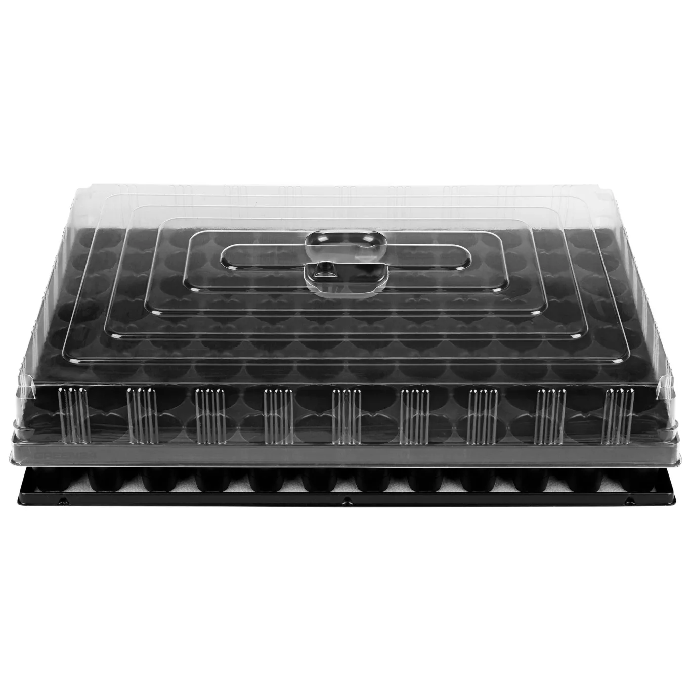 GREEN24 MegaPonic MP96 Zimmer-Gewächshaus groß XXL Plus mit automatischer Bewässerung, Profi Anzucht Topf-Platten Set (MegaPonic MP96) - Bild 1