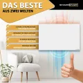 SCHMIDBAUER® Hybrid Pro Hybrid NEU 600 Watt - das Beste aus beiden Heiztechniken - Infrarottechnik mit Raumluft-Konvektion - integr. Thermostat - Thumbnail 5
