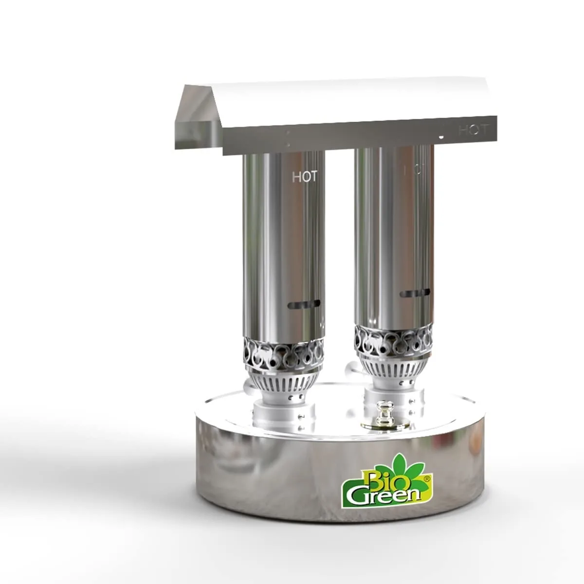 Bio Green Paraffin-Gewächshaus-Heizung WARMAX Power 5 aus Edelstahl | max. 600 Watt | für Gewächshäuser bis 5 m² | max. 3,5 Tage Brenndauer/Füllung - Bild 1
